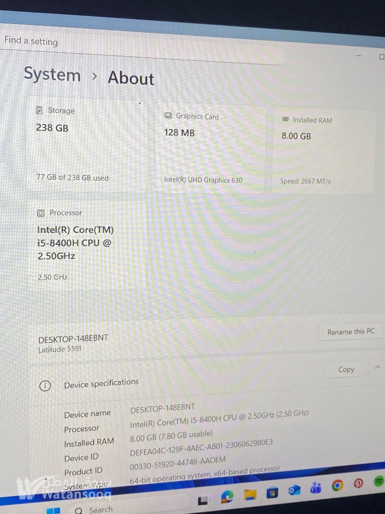 ‏لابتوب Dell أمريكي
